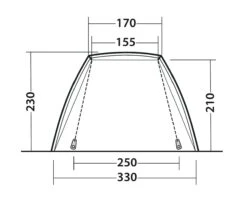 Outwell Woodcrest Drive Away Awning -Camping Store 111167 woodcrest drawing other5