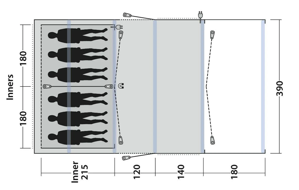 Outwell Birchdale 6PA Tent (2022) 2 Outwell Birchdale 6PA Tent (2022) - Image 2