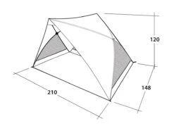 Outwell Formby Beach Shelter -Camping Store 111229 beach shelter formby drawing perspective2