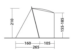 Outwell Sandcrest S Awning -Camping Store 111241 sandcrest s drawing other5