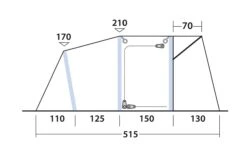 Outwell Blossburg 380 Air Drive Away Awning 12 Outwell Blossburg 380 Air Drive Away Awning -Camping Store 111242 blossburg 380 air drawing other5