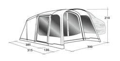 Outwell Blossburg 380 Air Drive Away Awning 13 Outwell Blossburg 380 Air Drive Away Awning -Camping Store 111242 blossburg 380 air drawing perspective2