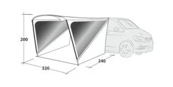 Outwell Touring Shelter -Camping Store 111254 touring shelter drawing perspective2