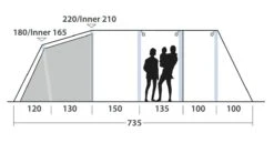 Outwell Wood Lake 6ATC Tent (2022) -Camping Store 111267 wood lake 6atc drawing other5