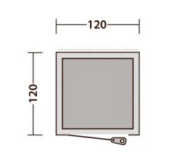 New Release -Camping Store 111287 outwell seahaven comfort station single drawing floorplan3