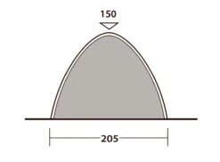 Outwell Free Standing Inner -Camping Store 111289 free standing inner drawing other4