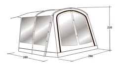 Outwell Universal Awning Size 1 (2022) -Camping Store 111290 universal awning size 1 drawing perspective2
