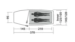 Easy Camp Magnetar 200 Tent -Camping Store 120415 magnetar 200 steel blue drawing floorplan3