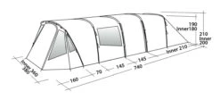 Easy Camp Palmdale 800 Lux Tent (2023) -Camping Store 120450 palmdale 800 lux drawing perspective2