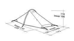 Robens Starlight 2 Tent (2022) -Camping Store 130259 starlight 2 drawing perspective2
