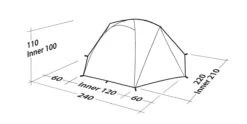 Robens Boulder 2 Tent (2023) -Camping Store 130273 boulder 2 drawing perspective2 1