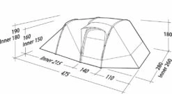 Robens Double Dreamer 5 Tent (2023) -Camping Store 130279 double dreamer 5 drawing perspective2