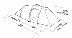 Robens Pioneer 2EX Tent (2022) -Camping Store 130314 pioneer 2ex drawing perspective16