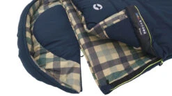 Outwell Camper Lux "R" Sleeping Bag Deep Blue (2023) -Camping Store 230393 camper lux right side zipper feature photo4