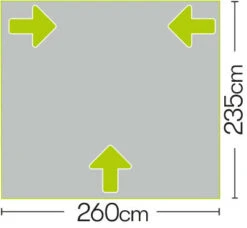 Quest Falcon 260 Poled Porch Caravan Awning (2022) -Camping Store a3501 7 midsize