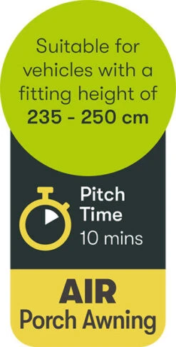 Quest Falcon Air 390 Porch Awning (2022) -Camping Store a3503a 9 midsize