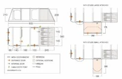 Vango Airbeam Vango Anantara IV TC 450XL Air Tent (2023) -Camping Store airbeam si pro floorplan anantara iii air 450xl with pods 1