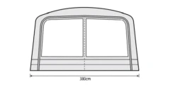 Outdoor Revolution Airedale 6.0s / 6.0se Front Porch Extension -Camping Store airedale 6s se front porch extension fp 2