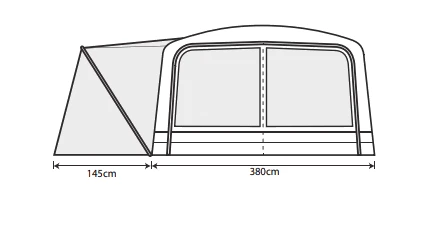 Outdoor Revolution Airedale 6.0SE Tent (2023) 3 Outdoor Revolution Airedale 6.0SE Tent (2023) - Image 3