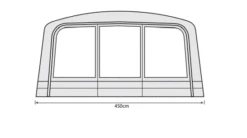 Outdoor Revolution Airedale 7.0se / 9.0se Front Porch Extension -Camping Store airedale 7se 9se front porch extension floorplan 2