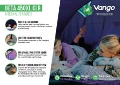 Vango Beta 450xl CLR Tent (2023) -Camping Store beta 450xl clr lr2