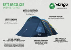 Vango Beta CLR 550xl Tent (2023) -Camping Store beta 550xl clr lr