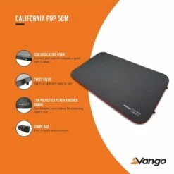Vango California Pop 5cm Self Inflating Mattress -Camping Store california pop 5cm low res