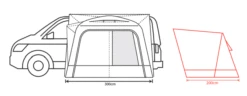 Outdoor Revolution Cayman Air Low Awning (180-220cm) -Camping Store cayman air 3