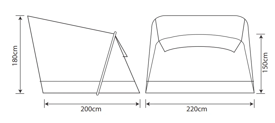 Outdoor Revolution Cayman Annexe 2 Outdoor Revolution Cayman Annexe - Image 2