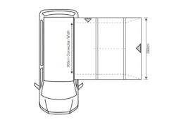 Outdoor Revolution Cayman Cona Air Driveaway Awning Low (2022) -Camping Store cayman cona air 1