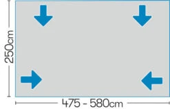 Westfield Ceres Full Air Caravan Awning Small (Size 8: 946 - 980cm) -Camping Store ceres 7 midsize 1 1