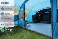 Vango Joro Poled 600XL Tent (2022) -Camping Store earth collection poled infographics call outs3