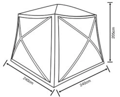 Outdoor Revolution Screenhouse 5 -Camping Store floorplan 1