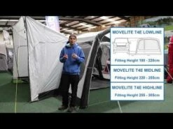 Outdoor Revolution Movelite EURO T4E Lowline Awning (180-220cm) -Camping Store hqdefault 20 2