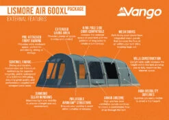 Vango Airbeam Vango Lismore Air 600XL Tent Package (2023) -Camping Store lismore air 600xl package 1