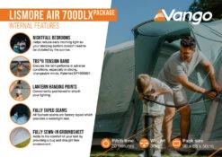 Vango Airbeam Vango Lismore Air 700DLX Tent Package (2023) -Camping Store lismore air 700dlx package2