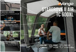 Vango Airbeam Vango Stargrove II TC 600XL Air Tent (2022) -Camping Store stargrove ii air tc 600xl low res