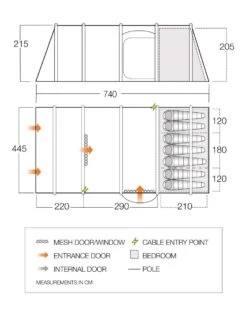Vango Airbeam Vango Lismore Air 700DLX Tent Package (2023) -Camping Store vango 2023 tents floorplan stargrove air 700dlx
